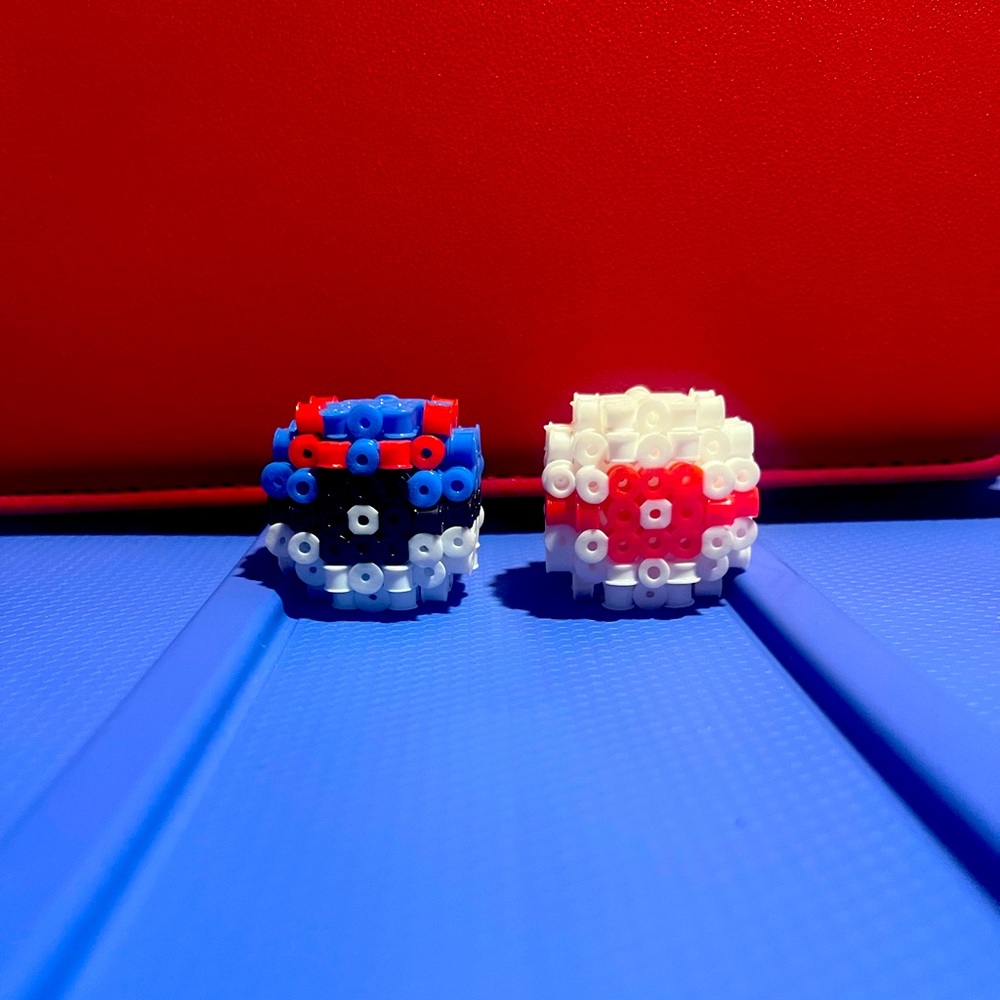 Pokeball Perler Bead